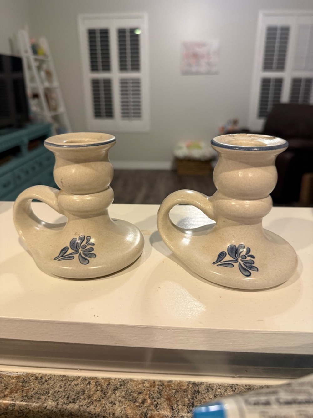 Pfaltzgraff Yorktown candle holders- Set of 2
